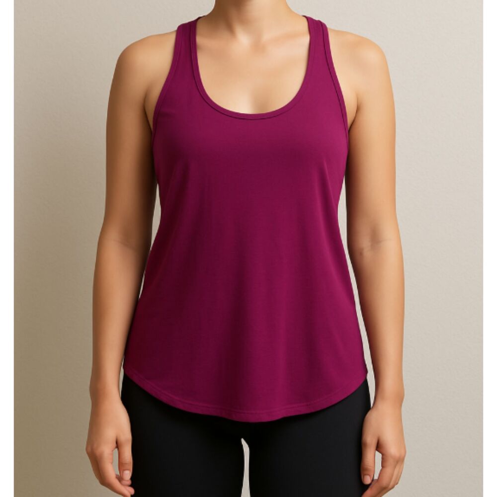 Prana Medley Tank Top Women’s Size M Racerback Purple Pink Activewear